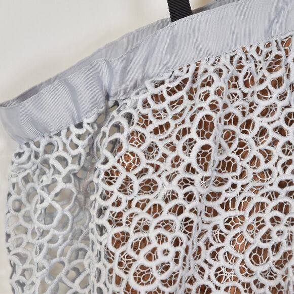 Self-Portrait Lace & Ribbon Tiered Dress, size 4, NWT - Picture 7 of 13